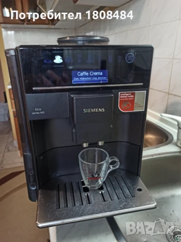 Кафе автомат SIMENS EQ6 series 400 работи добре и прави хубаво кафе с каймак  , снимка 3 - Кафемашини - 51417235