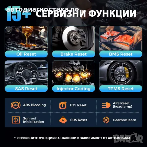 Автодиагностика на български с безплатни доживотни ъпдейти Kingbolen Ediag Elite, снимка 4 - Аксесоари и консумативи - 49165688