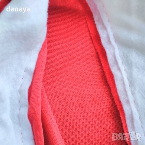 556 Класическа плюшена коледна шапка 29×41см, снимка 5 - Шапки - 32631275