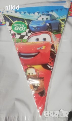 маккуин макуин mcqueen cars 10 бр Парти Гирлянд Знаменца Флаг Банер, снимка 4 - Други - 26669005