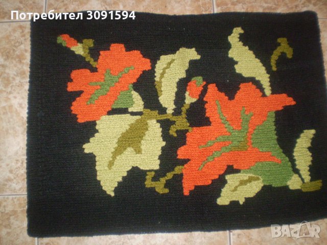 Стара ръчно плетена възглавница бродерия, снимка 3 - Антикварни и старинни предмети - 36926652