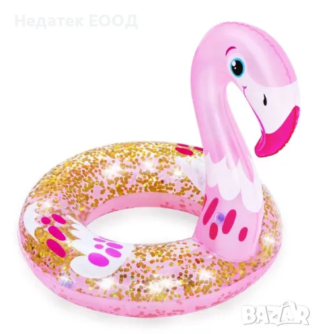 Детски пояс за плуване, Фламинго, Розов, 3-6 години.