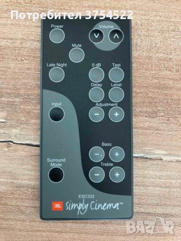 ДИСТАНЦИОННО УПРАВЛЕНИЕ JBL SIMPLY CINEMA ET ESCXCITE (R23-2)