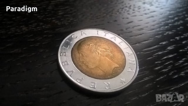 Монета - Италия - 500 лири | 1988г., снимка 2 - Нумизматика и бонистика - 27497959