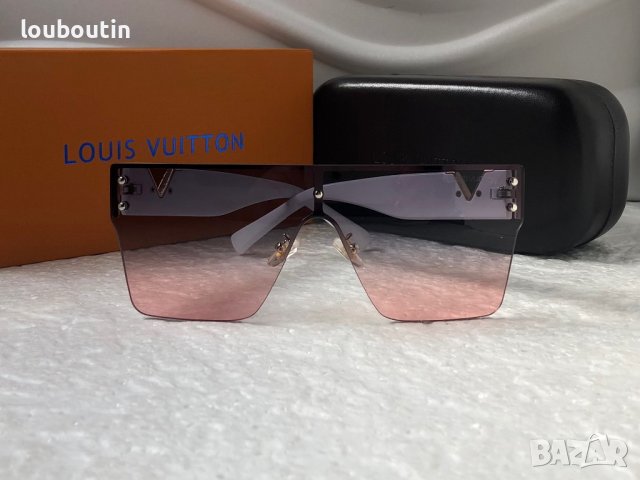 -55% Разпродажба Louis Vuitton 2023 висок клас мъжки слънчеви очила маска Дамски Унисek, снимка 5 - Слънчеви и диоптрични очила - 39122904