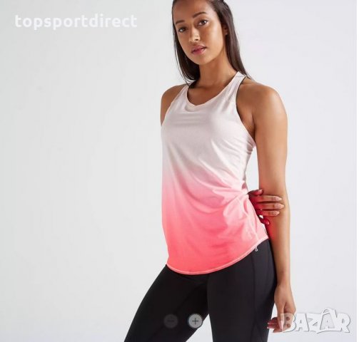 ПОТНИК с кръстосани презрамки за фитнес, с принт DOMYOS, снимка 6 - Потници - 33237535