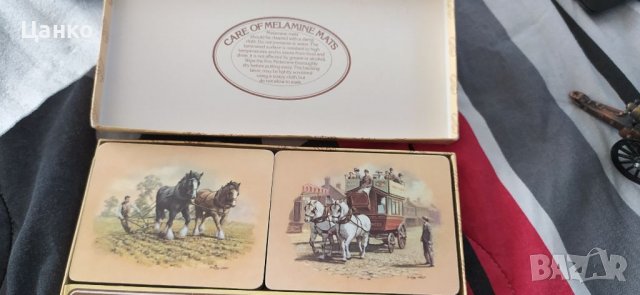 подложки за чаши, Англия, снимка 4 - Прибори за хранене, готвене и сервиране - 38531528