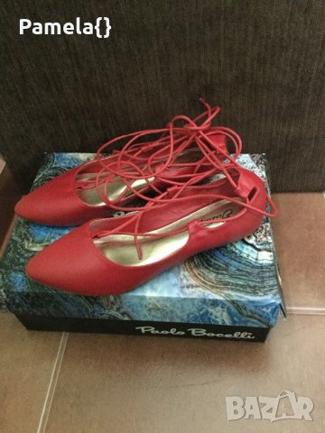 Червени обувки, снимка 2 - Дамски ежедневни обувки - 28943441