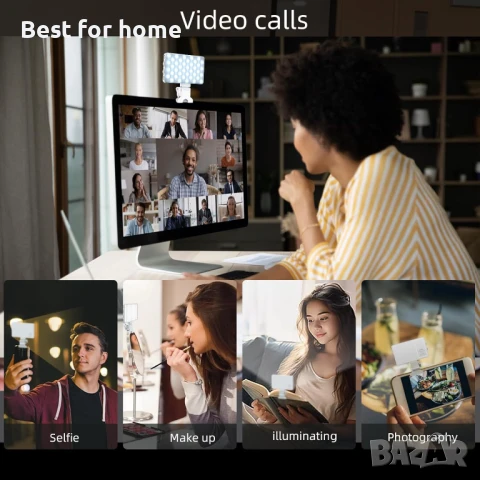 Преносима селфи лампа SHGUMITE с 80 LED диода , снимка 6 - Друга електроника - 50992166