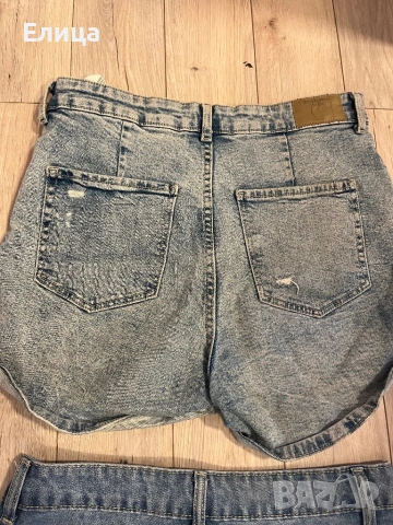 Къси дънкови панталони размери 38/40, снимка 8 - Дънки - 53582468