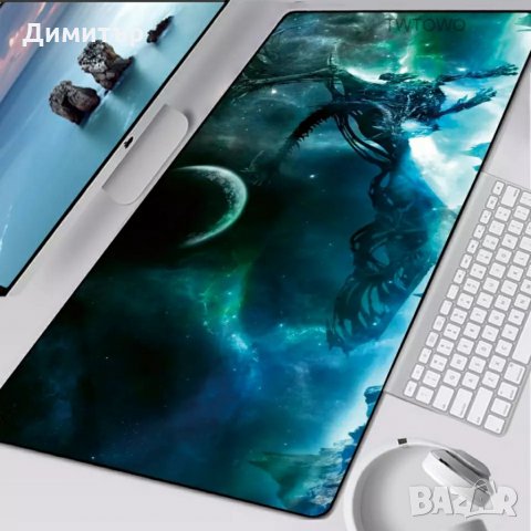 XXL Геймърски пад World of Warcraft WOW компютърна подложка за мишка компютър Уаркрафт 90х40см., снимка 12 - Клавиатури и мишки - 19434216