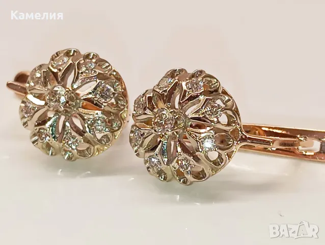 Руско злато , снимка 2 - Обеци - 50405866