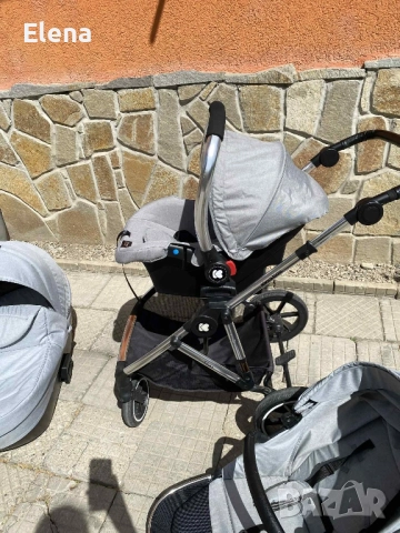 Бебешка количка 3 в 1 Kikka Boo Thea, снимка 7 - Детски колички - 51741430