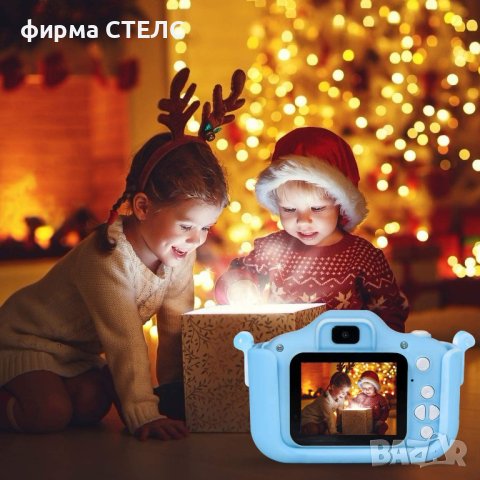 Дигитален детски фотоапарат STELS W301, 64GB SD карта, Игри, Розов/Син, снимка 11 - Фотоапарати - 40246609