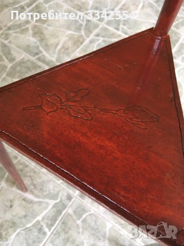 МАСА ЦВЕТАРНИК ПОСТАВКА ДЪРВО СТАРИННА, снимка 5 - Антикварни и старинни предмети - 37767831