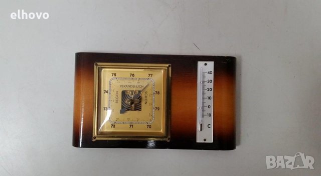 Хигрометър, термометър-дървен, снимка 2 - Други ценни предмети - 28215016