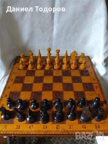 Стар дървен шах , Табла.Размери - 34 х 34см. ., снимка 11 - Шах и табла - 50749275
