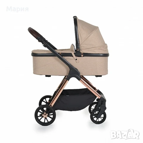 Бебешка количка CANGAROO Empire бежова, снимка 2 - Детски колички - 51273446
