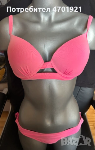 Розов бански от две части, снимка 12 - Бански костюми - 53136505