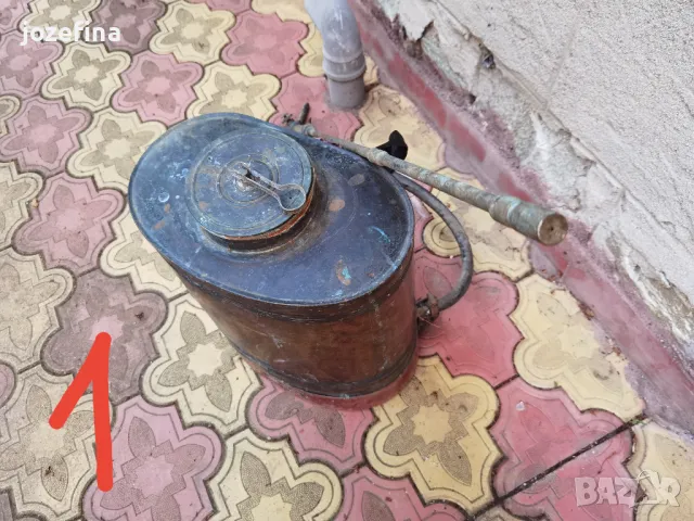 Продавам Антикварна Медна Пръскачка 10 л – 8 кг, 2 бр. на Разположение, снимка 6 - Други стоки за дома - 50368759