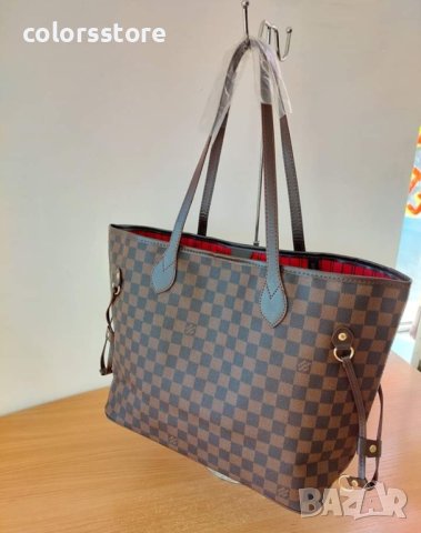 Кафява чанта Louis VuittonNeverfull- 185-10, снимка 3 - Чанти - 33326911