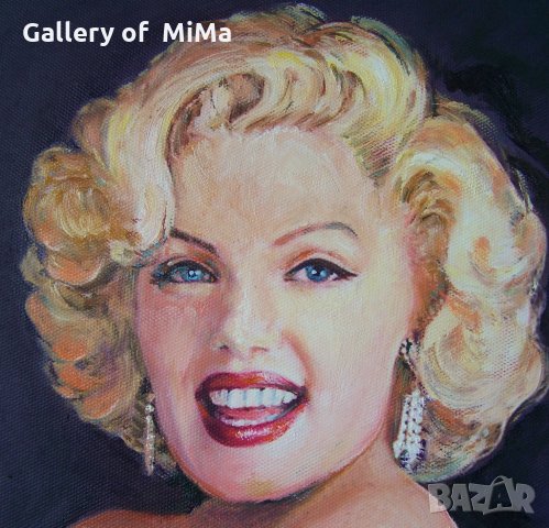 Мерилин.  КАРТИНА 60x30 см, масло, снимка 2 - Картини - 28888355