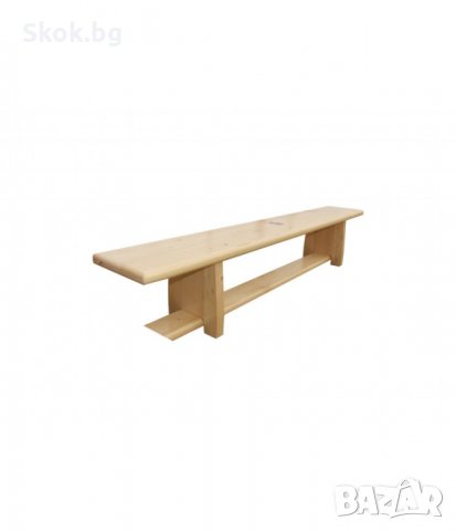 Гимнастическа шведска пейка - 160 x 25 x 30 см - Лакирана