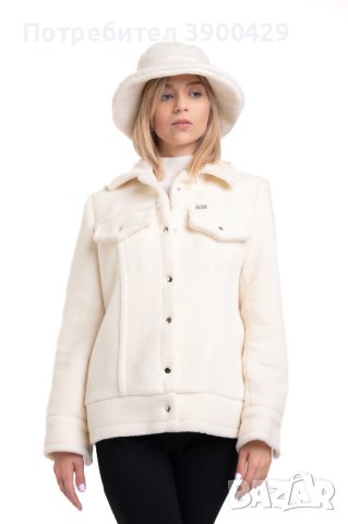 Дамско Късо Яке London - Екрю