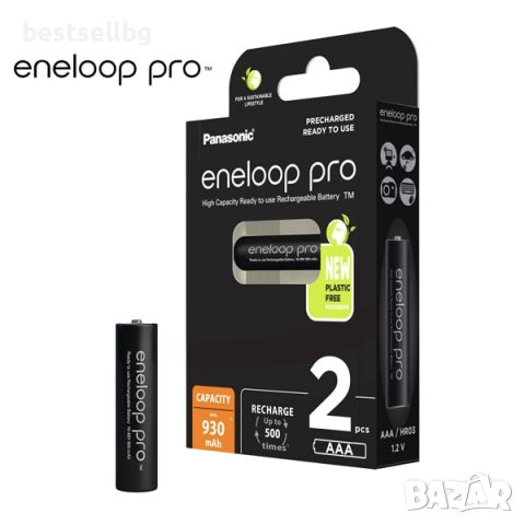 Мощни акумулатрони батерии Panasonic Eneloop Pro HR03 AAA 930mAh 1.2V, снимка 5 - Къмпинг осветление - 40480756