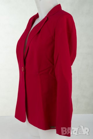 Дамско червено сако марка Katrus , снимка 3 - Сака - 28658830