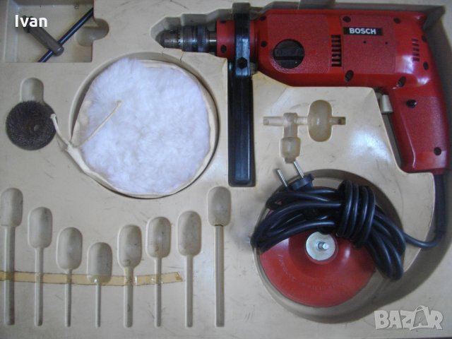 Ударна Оригинална-Bosch -Switzerland-380 Вата-Бош-Бормашина-Дрелка-Комплект-Отличен, снимка 3 - Бормашини - 33247394