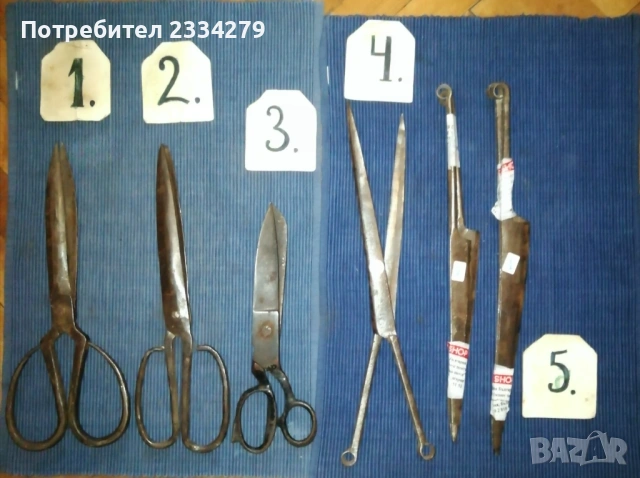 Стари шивашки ножици от 15-40лв., снимка 2 - Антикварни и старинни предмети - 36680872