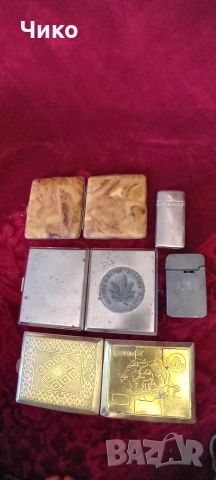 3бр стари табакери и 2бр запалки, снимка 8 - Антикварни и старинни предмети - 53139403