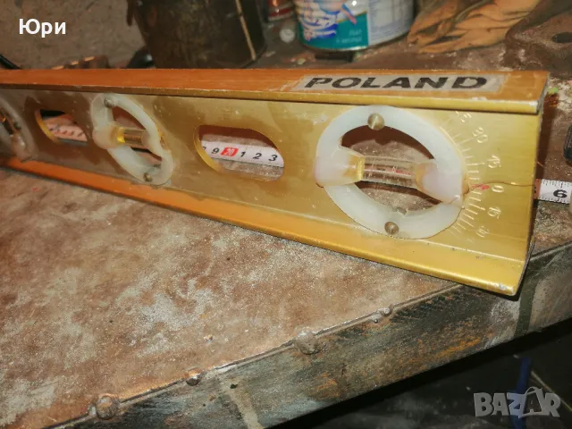 Продавам полски алуминиев нивелир , 3 либели, снимка 3 - Измервателни инструменти - 49138727