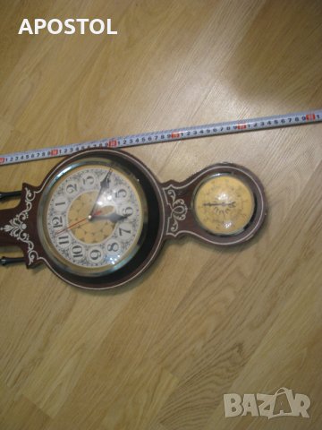 барометър термометър и влагомер , снимка 2 - Стенни часовници - 39271722