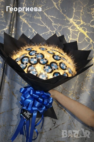 Луксозни светещи букети "DESS", снимка 5 - Ръчно изработени сувенири - 53560405