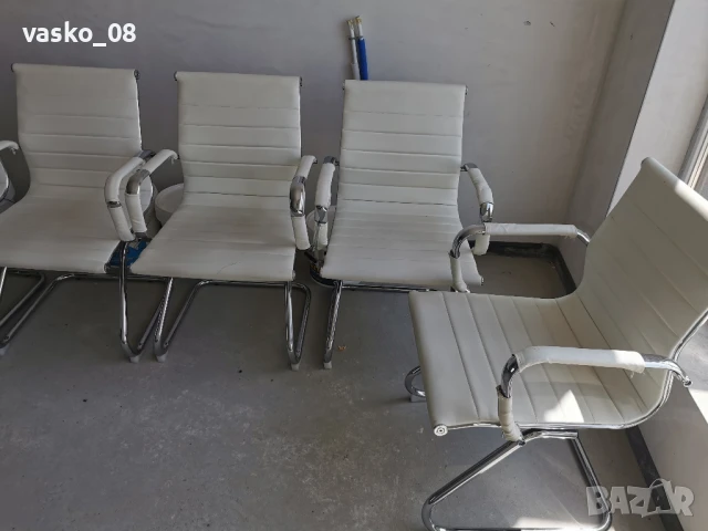 5 броя посетителски офис столове , снимка 3 - Столове - 50623640