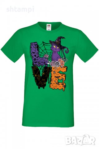 Мъжка тениска Love Witch,Halloween,Хелоуин,Празник,Забавление,Изненада,Обичаи,, снимка 6 - Тениски - 38135680
