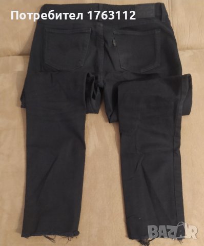 Levi's черни дънки, 28 размер, по тялото, снимка 2 - Дънки - 43336486