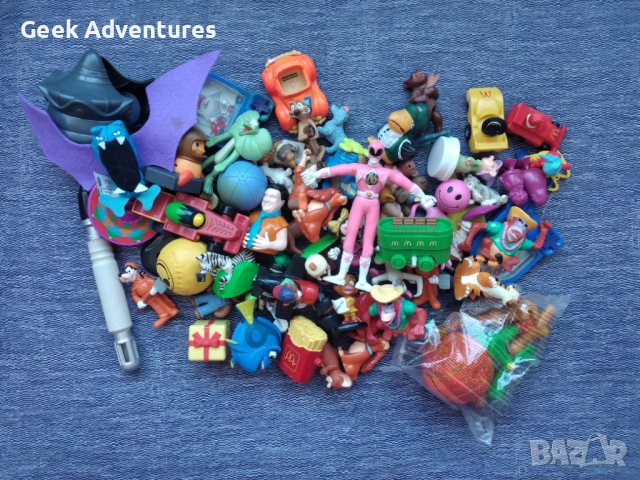 80 Броя Малки Ретро / Винтидж Играчки Лот Pokemon, McDonalds, Power Rangers