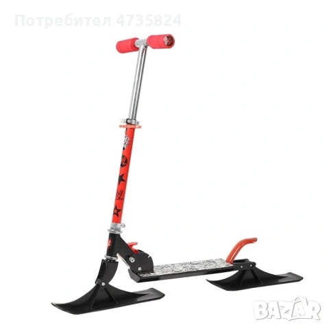 Детска тротинетка за пързаляне по сняг и каране по асфалт., снимка 2 - Скутери и тротинетки - 53453605