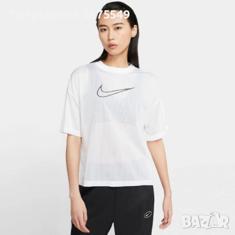 Дамска перфорирана тениска Nike - размер L