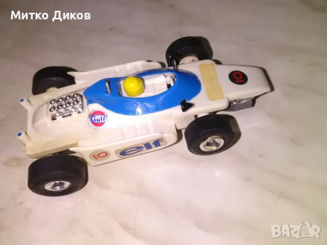 Винтидж количка чешка Формула 1 от 1985г маркова на Итес колекционерска Елф 10 гълф, снимка 4 - Колекции - 49548552