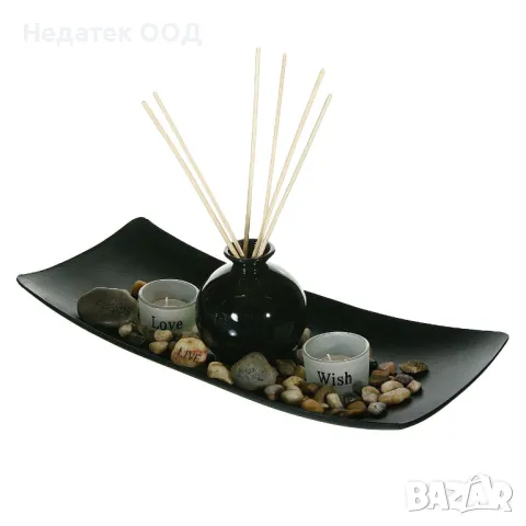 Комплект свещници и бурканче за ароматерапия