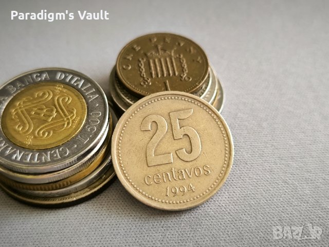 Монета - Аржентина - 25 центавос | 1994г.