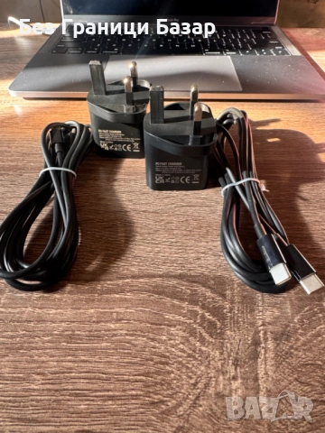 Нов Комплект 2x 25W PD зарядни с USB-C кабели за Samsung и Android телефон