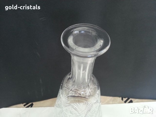 Руски кристал кристална гарафа и кристални чаши , снимка 6 - Антикварни и старинни предмети - 22630172