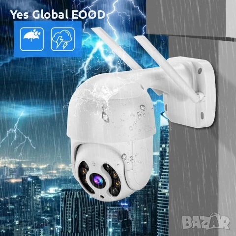 HD WiFi IP камера 1080P с 64GB подарък SD карта и нощно виждане, снимка 3 - IP камери - 52089814