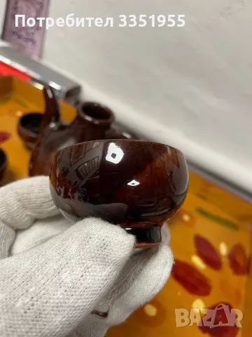 Сервиз за Ракия Троянска Керамика, снимка 3 - Сервизи - 50356949