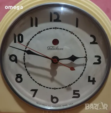 Електрически Стенен Часовник Telechron , снимка 2 - Антикварни и старинни предмети - 48868051